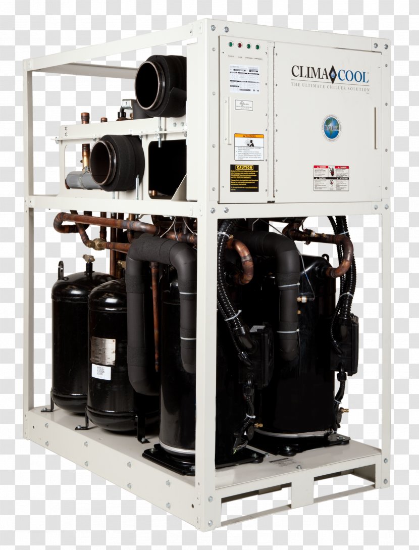Chiller Condenser Machine Refrigeration Air-cooled Engine - Coffeemaker - Tower Transparent PNG