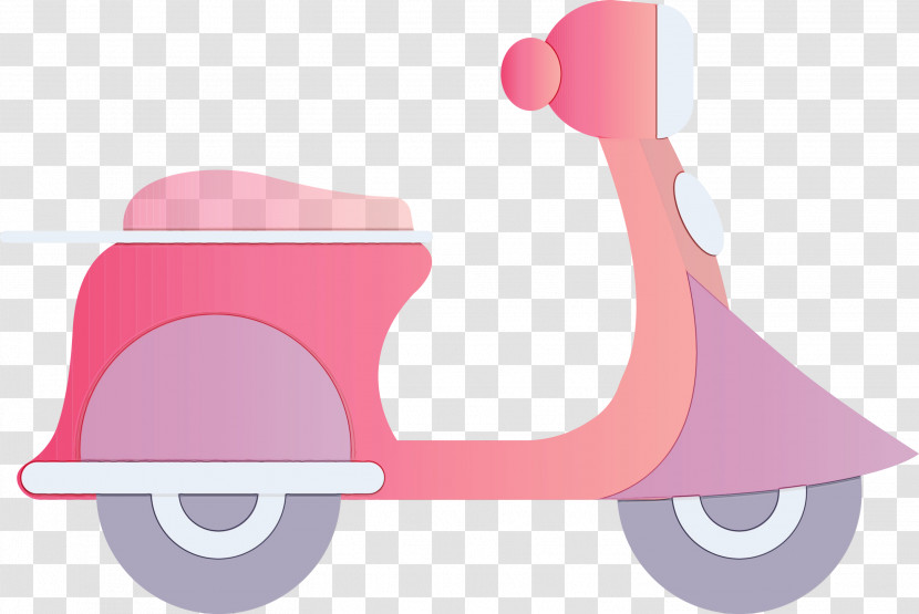 Pink Vehicle Footwear Scooter Baby Products Transparent PNG