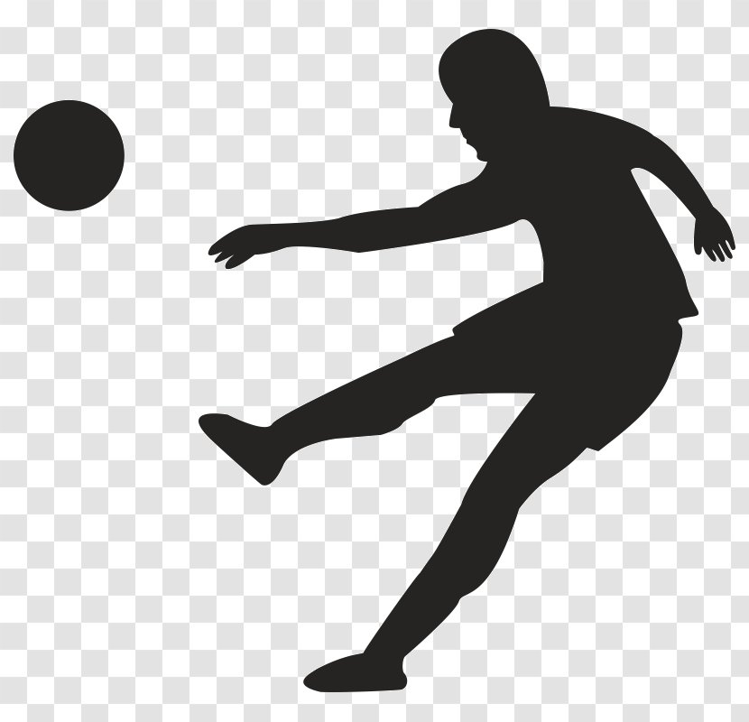 Football Player Futsal Goal - Black Transparent PNG