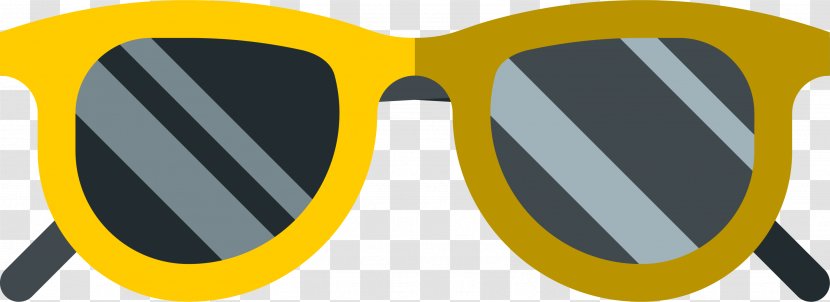 Sunglasses Yellow Drawing - Vector Transparent PNG