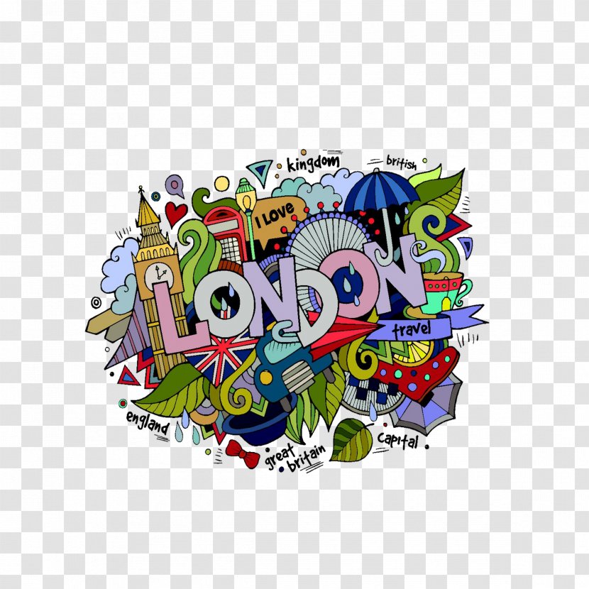 London Drawing Doodle Clip Art - Illustration Design Transparent PNG