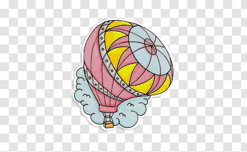 Hot Air Balloon Line Animated Cartoon Transparent PNG