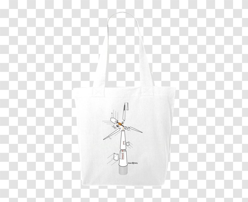 Handbag Tote Bag T-shirt White - Grey - Ink Wind Transparent PNG