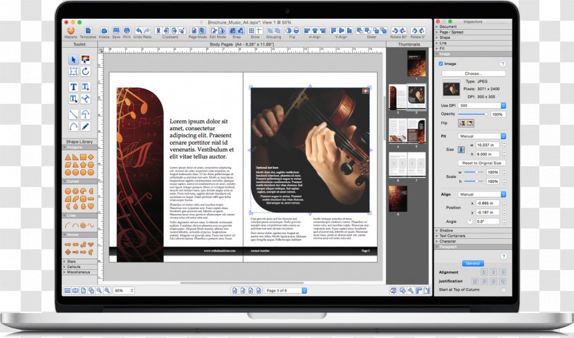 IStudio Publisher Desktop Publishing Microsoft MacOS - Screenshot - Pamphlet Transparent PNG