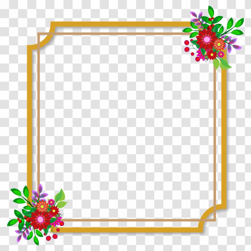 Picture Frames Flower - Flowering Plant - Border Transparent PNG