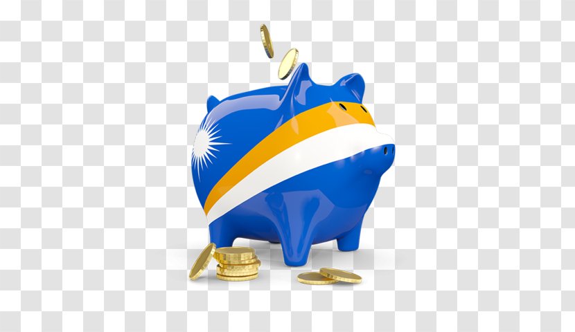 Piggy Bank - Money - Flag Electric Blue Transparent PNG