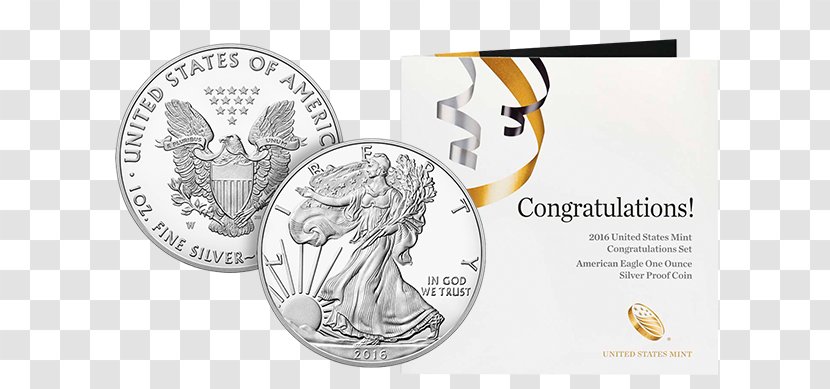 2016 US United States Mint Silver Proof Set Limited Edition (16RC) OGP 8 Coins Of America - Flower - Dollar Stocking Stuffer Ideas Transparent PNG