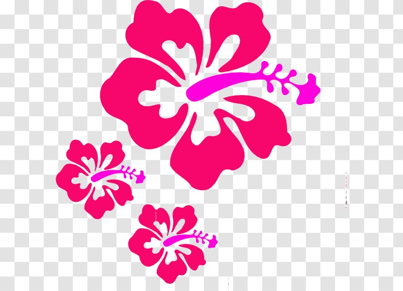 Hawaii Clip Art - Magenta - Hibiscus Transparent PNG