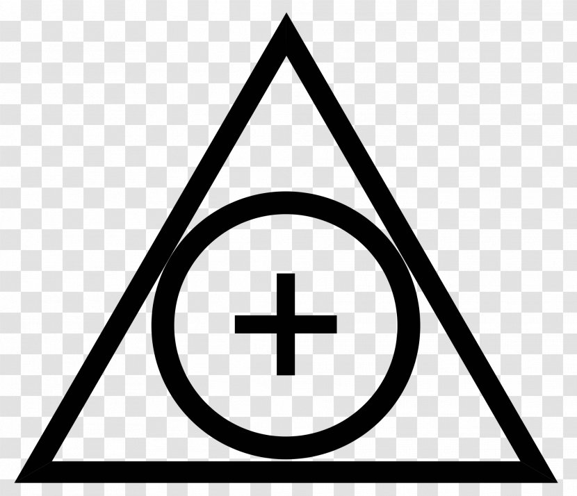Harry Potter And The Deathly Hallows Symbol Prisoner Of Azkaban Hogwarts - Triangle Transparent PNG