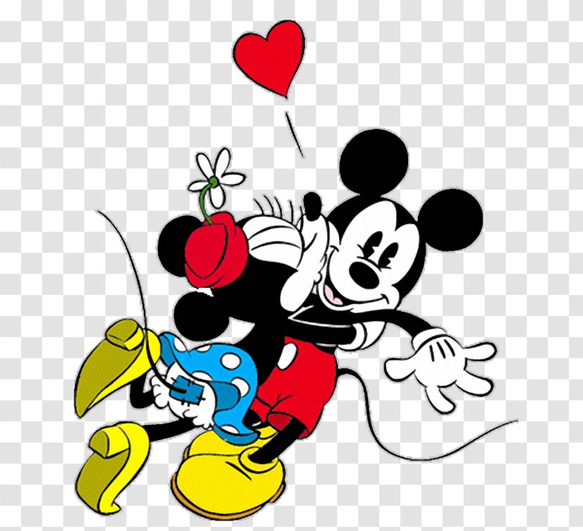 Mickey Mouse Minnie The Walt Disney Company Clip Art Valentine's Day - Heart Transparent PNG