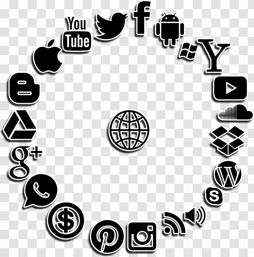 Social Media YouTube Advertising Digital Marketing - Text Transparent PNG