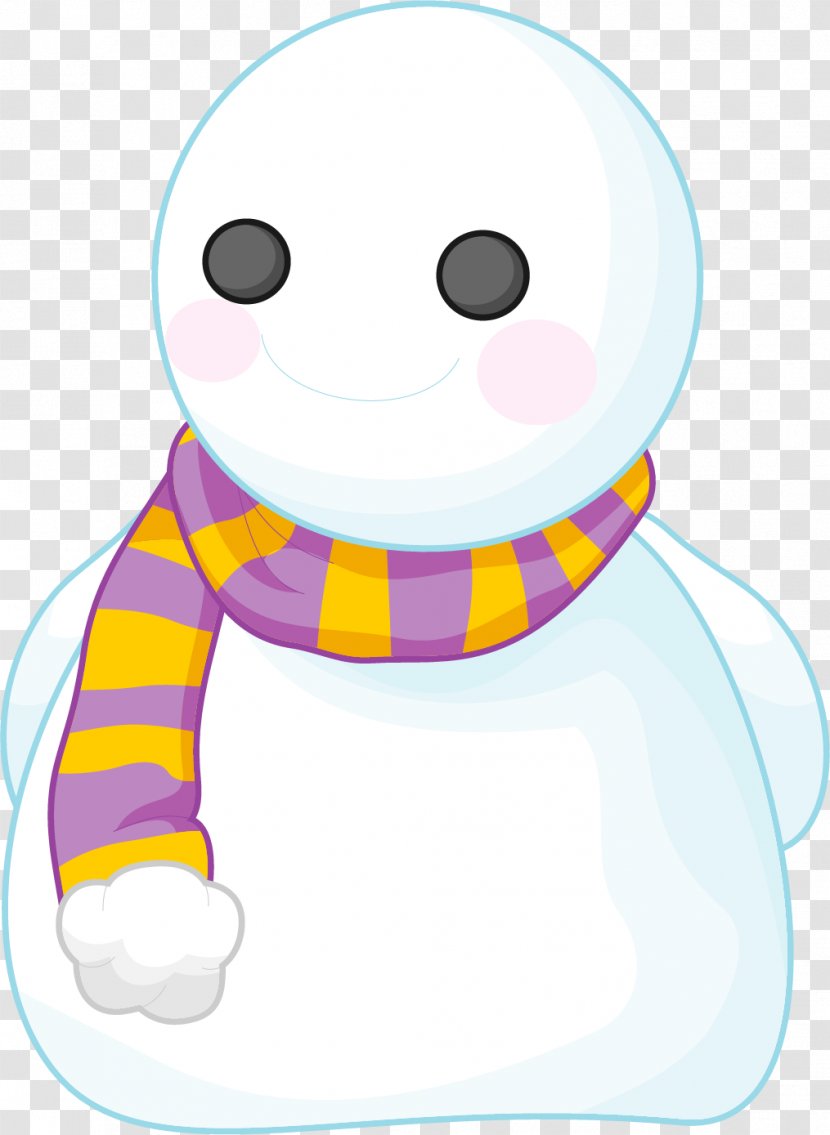 Watercolor Painting Snowman - Happiness - Vector Painted Transparent PNG