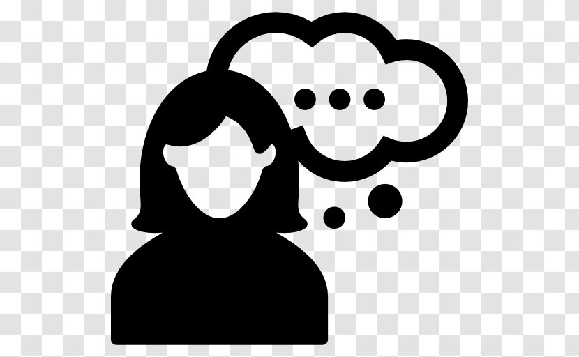 Woman Conversation Online Chat - Facial Expression - Thinking Transparent PNG