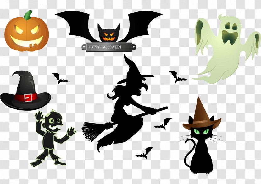 Halloween Party Illustration - Elements Transparent PNG