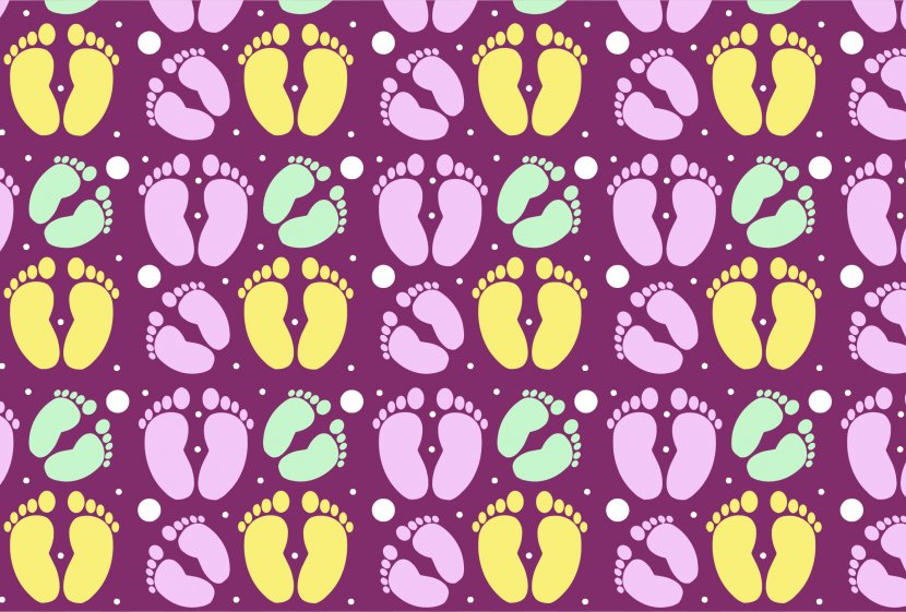 Foot Child Pattern Transparent PNG