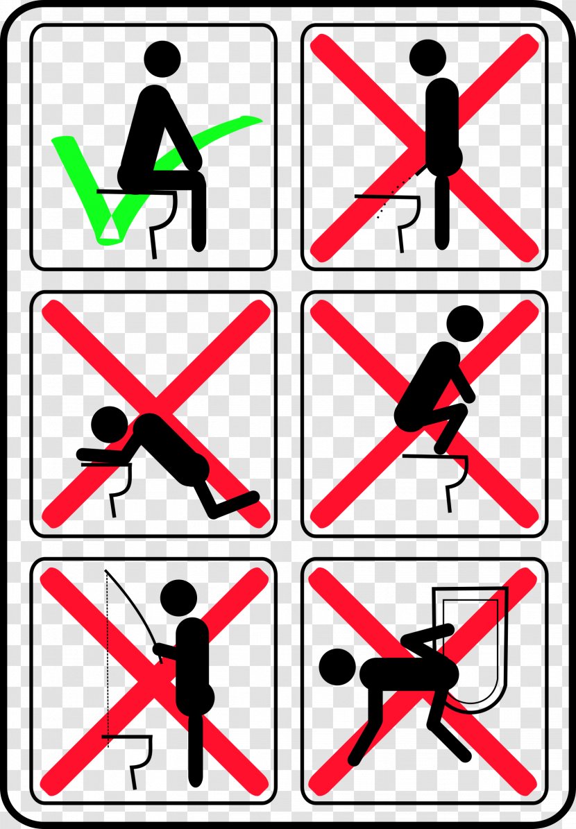 Flush Toilet Bathroom & Bidet Seats Clip Art - Drawing Transparent PNG