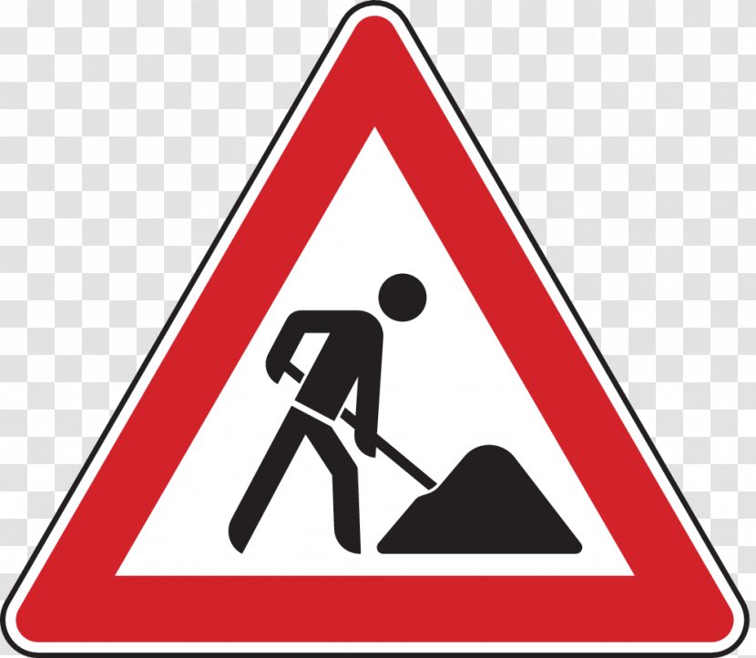 Road Signs In Singapore Roadworks Traffic Sign Warning - Signage Transparent PNG
