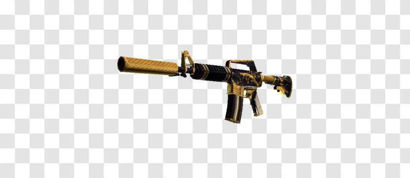 Counter-Strike: Global Offensive M4A1-S Boreal Forest M4 Carbine Golden Coil - Frame - Cartoon Transparent PNG