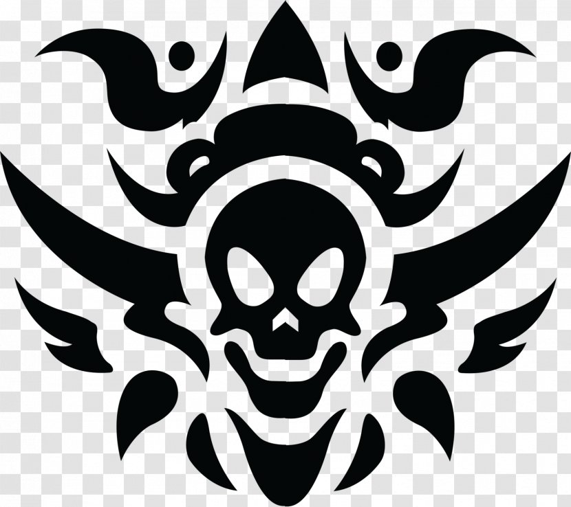 Desktop Wallpaper Clip Art - Monochrome - Skull Tattoo Transparent PNG