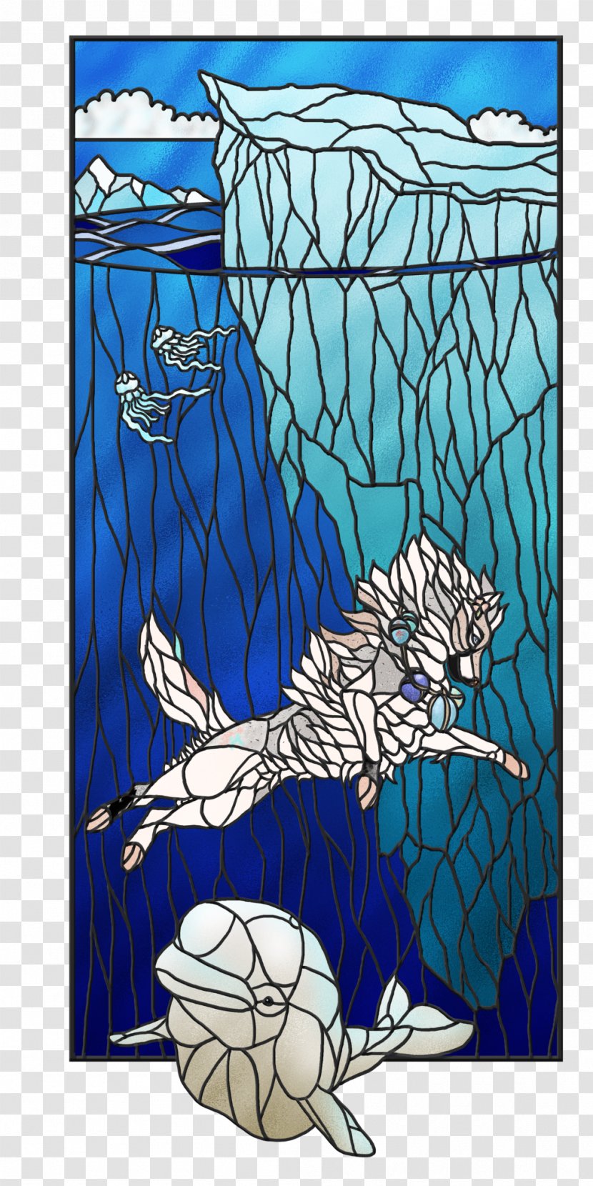 Stained Glass Fiction Cartoon - Design Transparent PNG