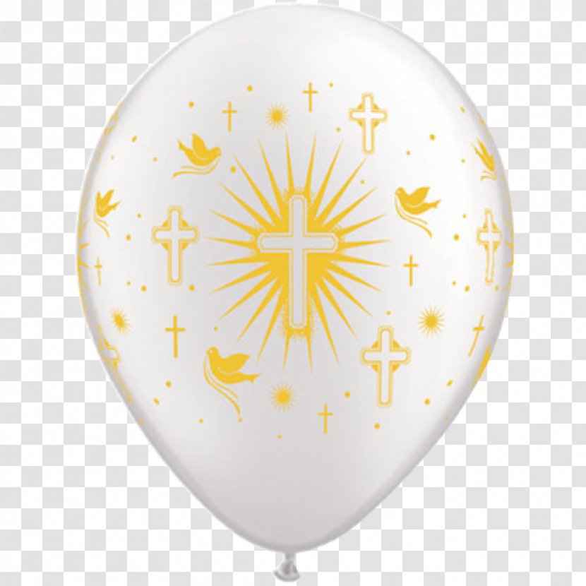 Balloon Printing Ink Silver First Communion - Gift - Large Pearl Transparent PNG