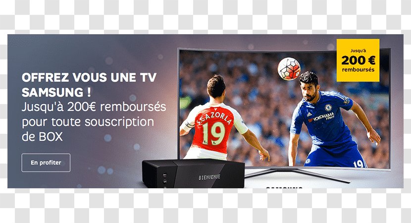 Television Samsung - Media - HG32EF690DBLED-backlit LCD Flat Panel DisplaySmart TV1080p (Full HD) SFR GroupPromotions Box Transparent PNG