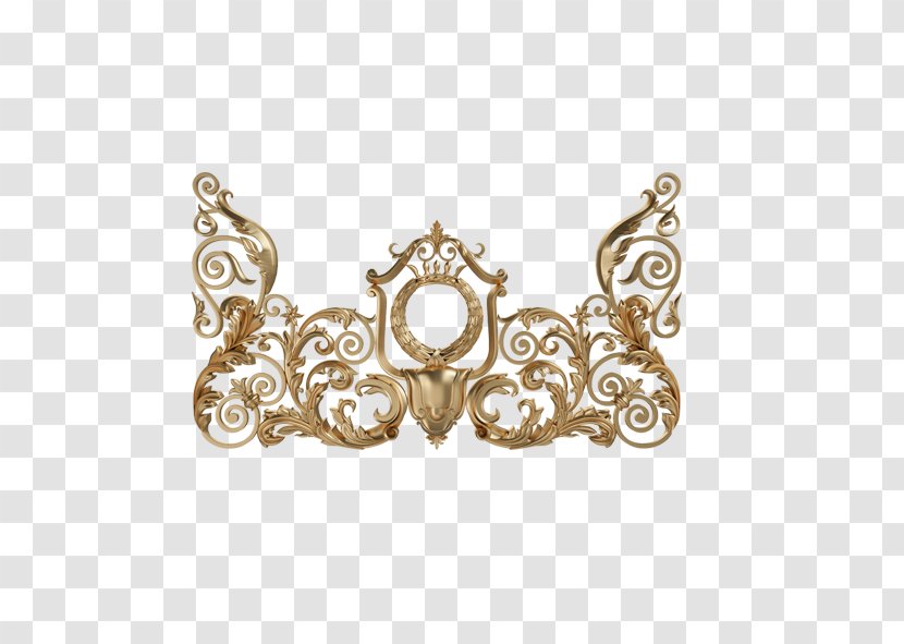 Ornament Motif Pattern - Gold Jewelry Transparent PNG