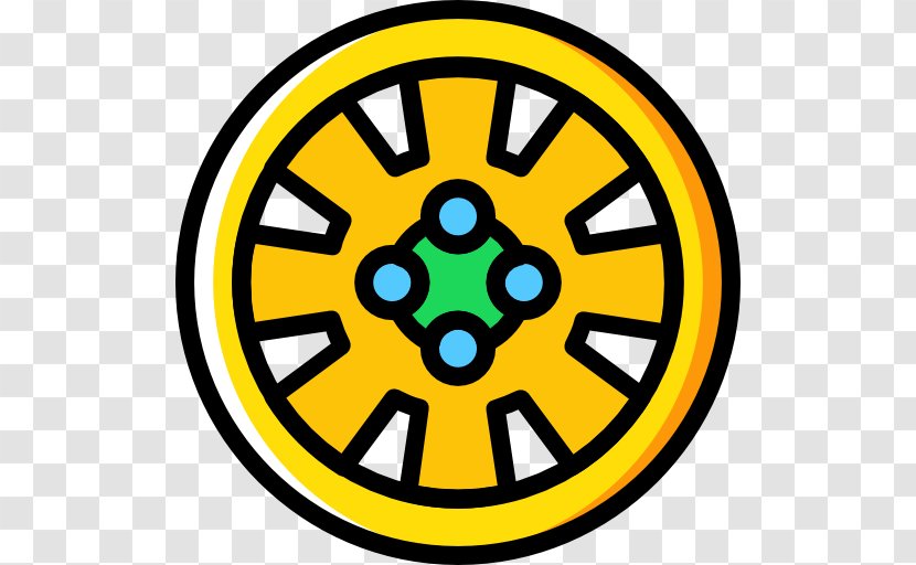 Symbol Boulder Bicycle Works Sign - Yellow - Alloy Wheel Transparent PNG