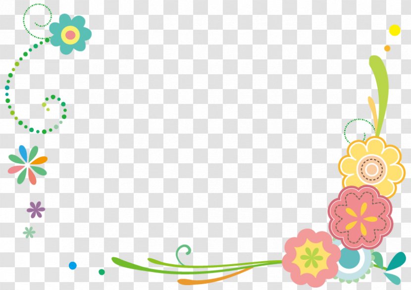 Spring Flowers Frame. - Nagakute - Blog Transparent PNG