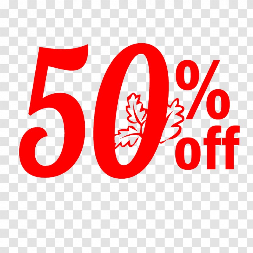 Thanksgiving Sale 50% Off Discount Tag. - Trademark - No Transparent PNG