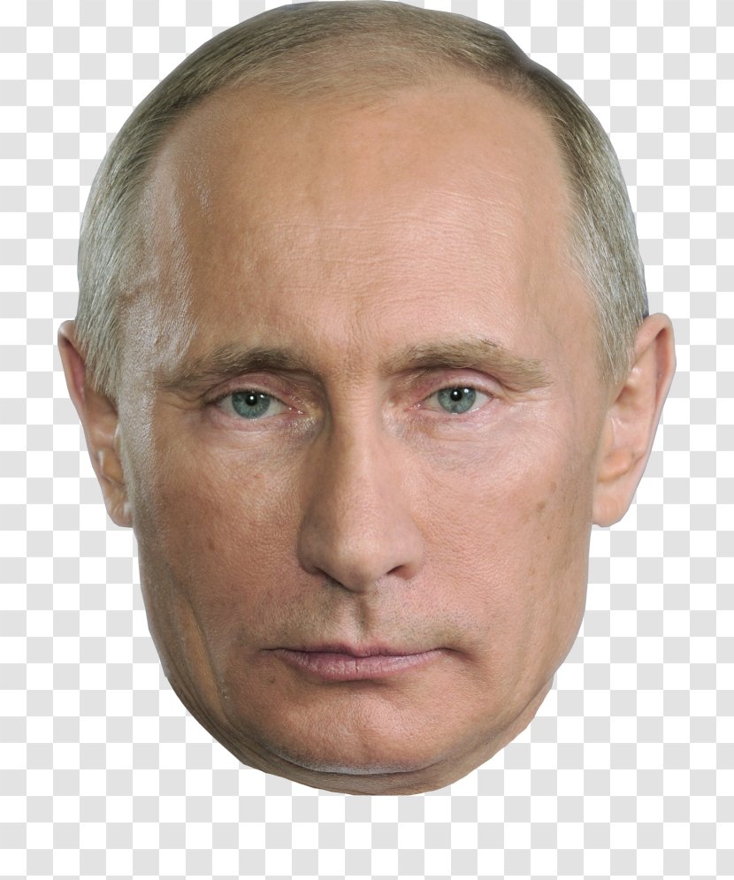 Vladimir Putin President Of Russia Mask - Man Transparent PNG