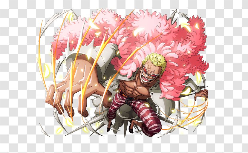 Donquixote Doflamingo Roronoa Zoro Dracule Mihawk One Piece Treasure Cruise Trafalgar D. Water Law - Watercolor - Happy Clown Transparent PNG