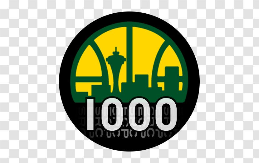 Seattle SuperSonics Relocation To Oklahoma City NBA SoDo Thunder - Sign - Nba Transparent PNG