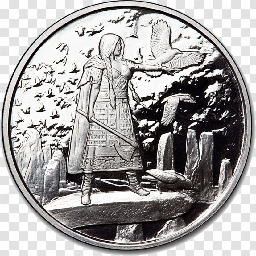 Silver Coin The Morrígan Bullion - Celts Transparent PNG