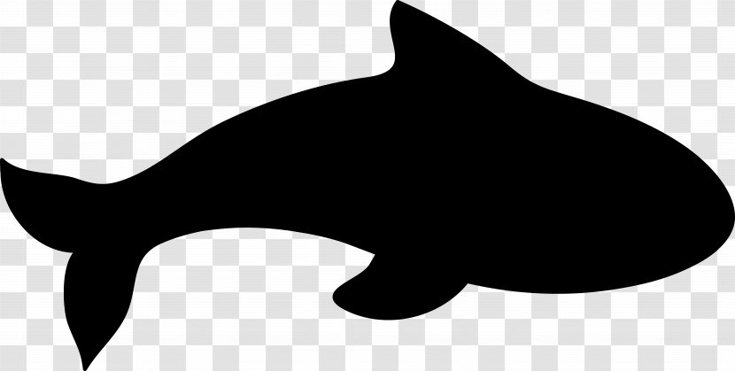 Whiskers Cat Dolphin Black & White - Fish - M Clip Art Transparent PNG