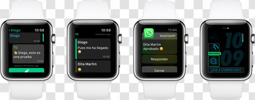 Feature Phone Apple Watch Series 3 2 WhatsApp - Telephony - Whatsapp Transparent PNG