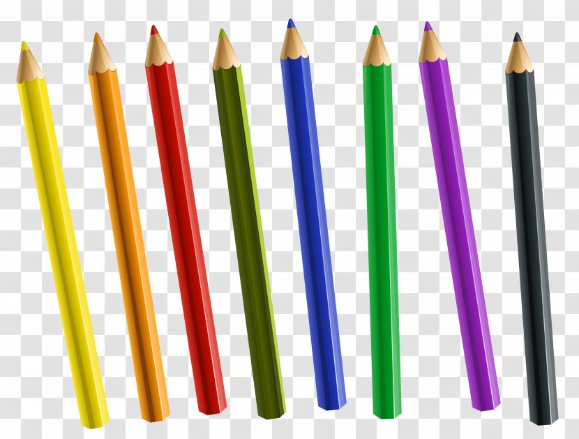 Colored Pencil Writing Implement Transparent PNG