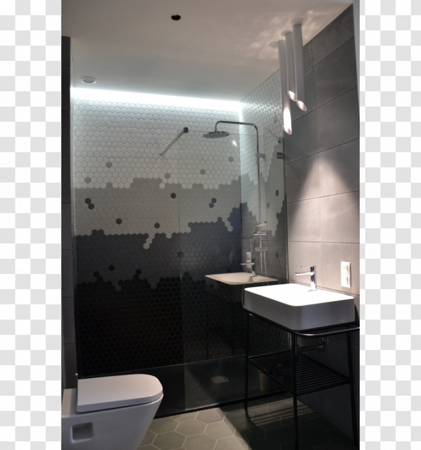 Tile Bathroom Hexagon Płytki Ceramiczne Mosaic - Plumbing Fixture - Angle Transparent PNG