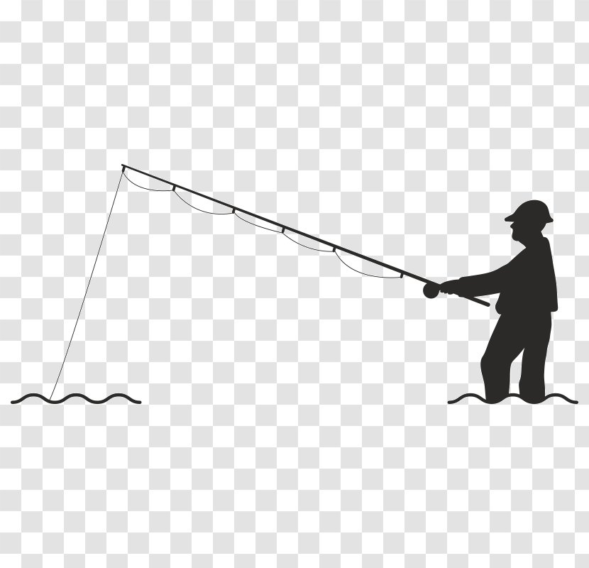 Vector Graphics Fisherman Illustration Fly Fishing - Cartoon Transparent PNG