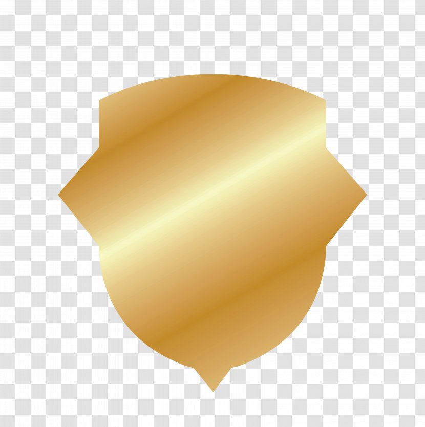 Yellow Icon - Golden Shield Transparent PNG