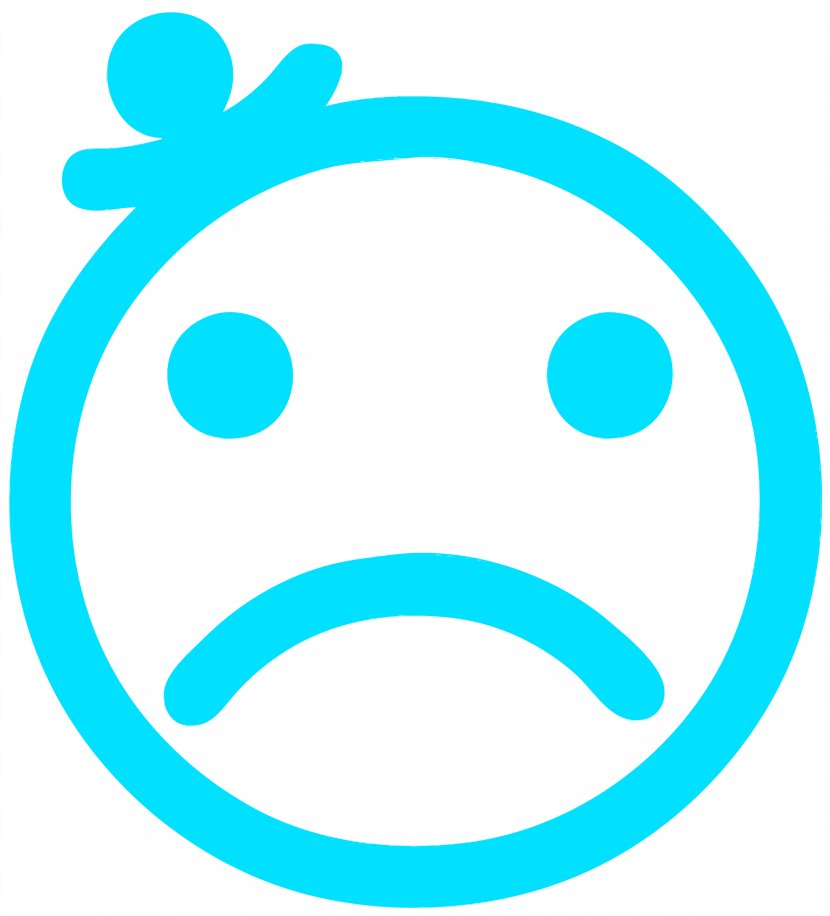 Cartoon Face Clip Art - Sadness - Blue Sad Smileys Transparent PNG