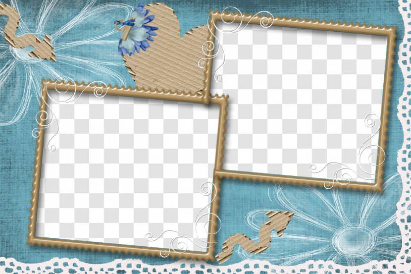 Blue Flower Indigo - Frame Border Decoration Transparent PNG