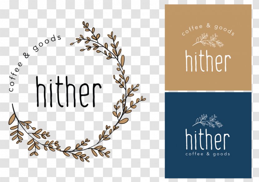 Logo Hither Coffee And Goods Brand Needmore Designs - Design Transparent PNG