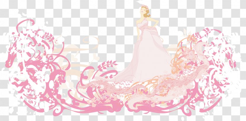 Euclidean Vector Illustration - Beauty - Hand-painted Princess Transparent PNG