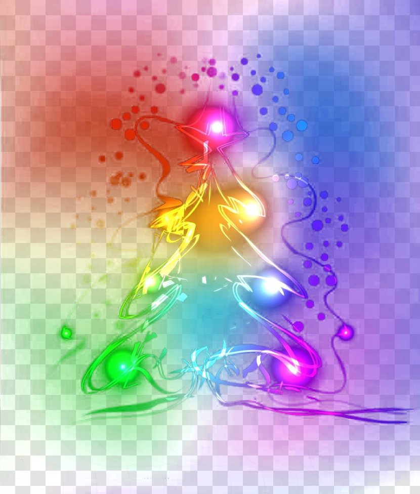 Christmas Tree Light Illustration - Violet - Color Abstract Transparent PNG