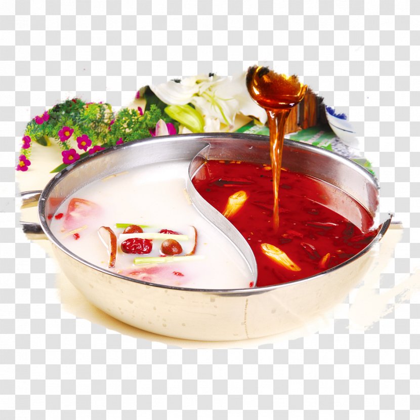 Chongqing Hot Pot Sichuan Cuisine Hunan - Stock - Mandarin Duck Hotpot Transparent PNG