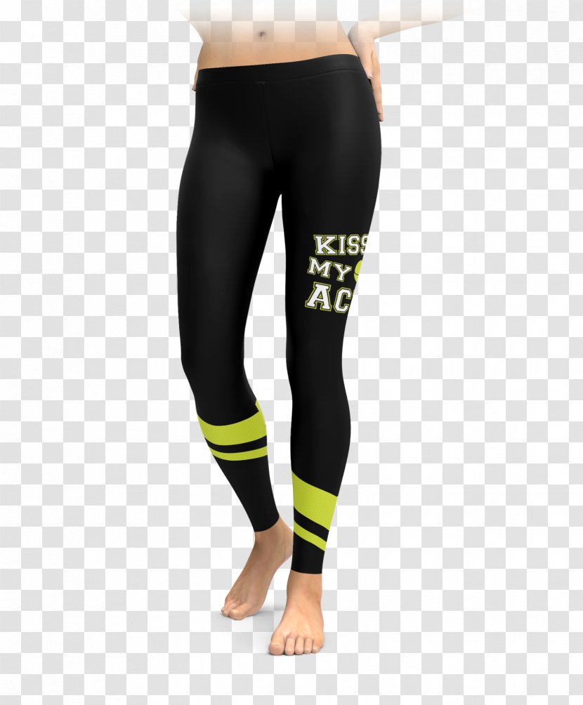 T-shirt Leggings Yoga Pants Tights - Silhouette Transparent PNG