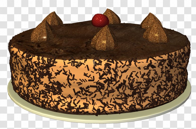 German Chocolate Cake Truffle Sachertorte Transparent PNG