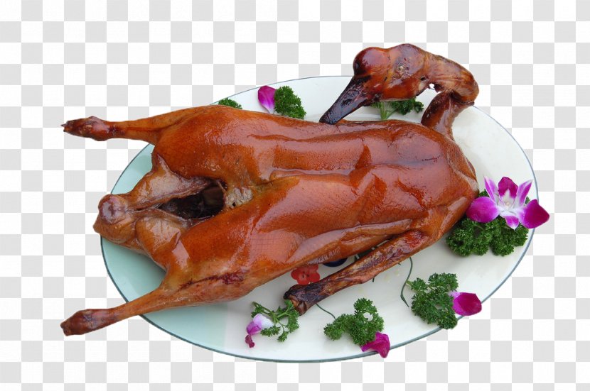 Roast Goose Char Siu Duck Cantonese Cuisine - Meat Transparent PNG