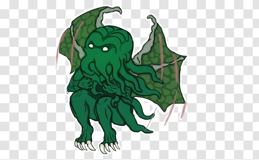 Telegram Sticker Cthulhu VKontakte Clip Art - Vkontakte Transparent PNG